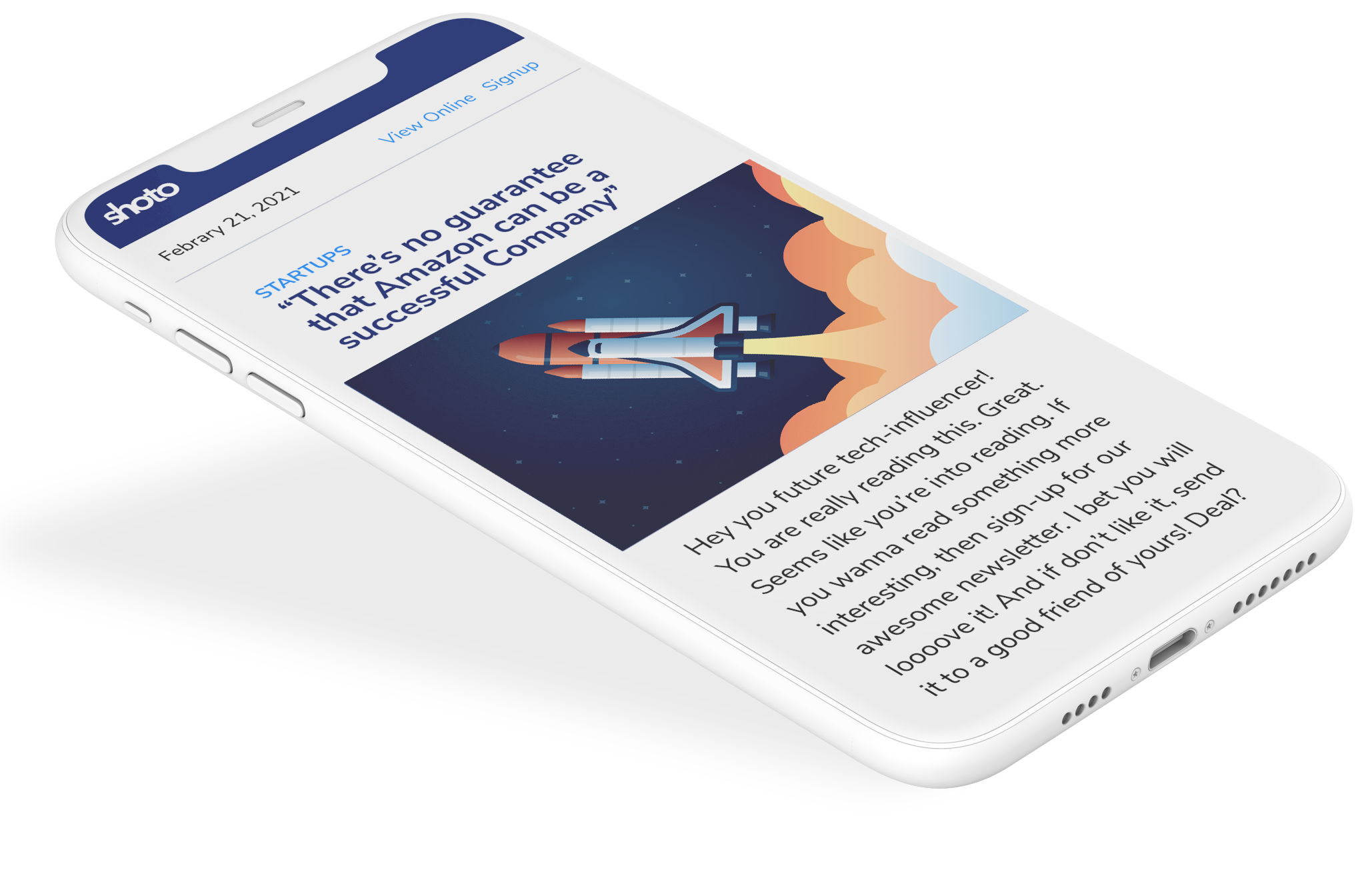 Newsletter Mobile